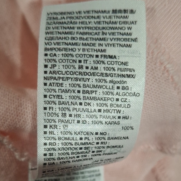 GAP Women's Light Pink Tee with White Stripes Size XL - Picture 6 of 8